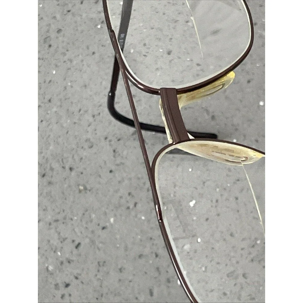 MODERN OPTICAL KEVIN Brown METAL AVIATOR STYLE EYEGLASSES 56-18-140 FRAMES ONLY